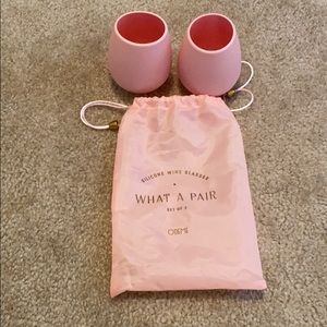 Silicone wine glasses set of 2